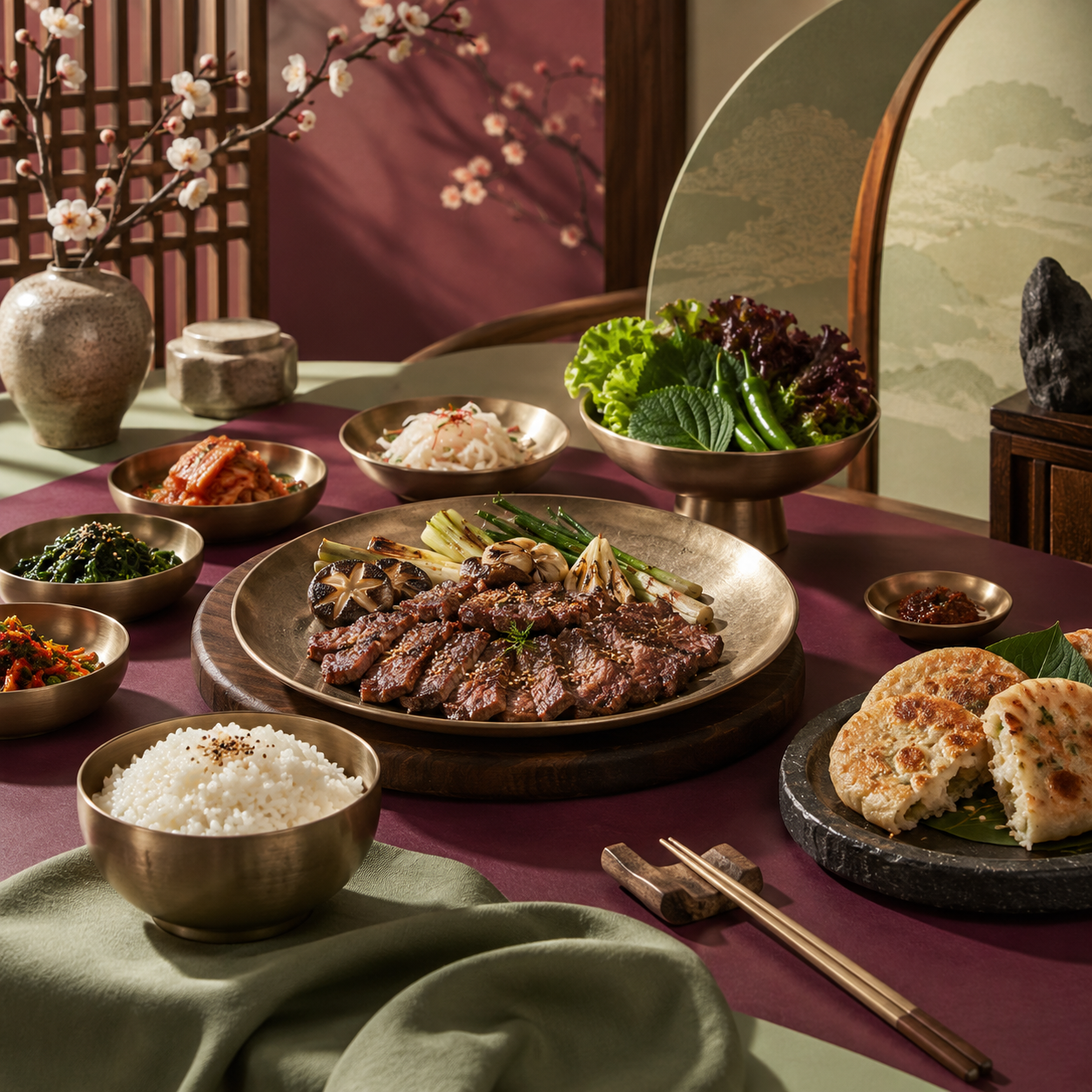 AI-generated illustration for Gyeongju: Top 3 Restaurants; not a featured restaurant