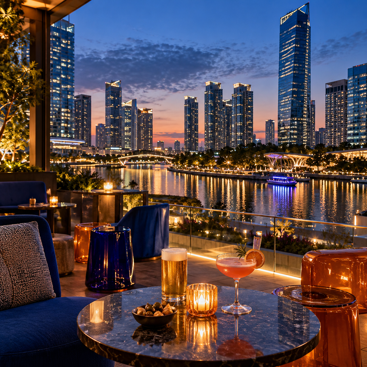 AI-generated illustration for Incheon Songdo: Top 3 Bars & Pubs; not a featured restaurant