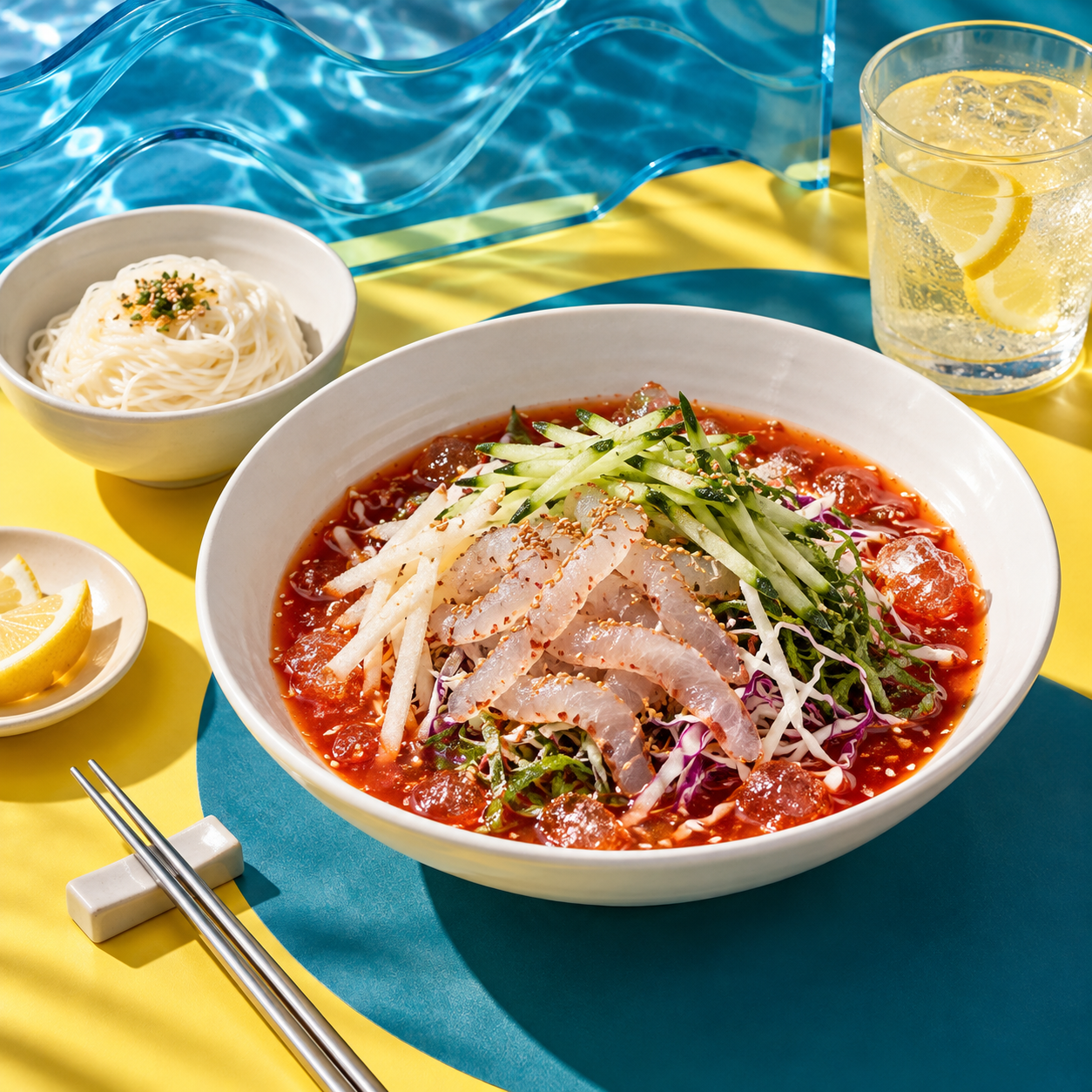 AI-generated Sokcho, Gangwon food illustration